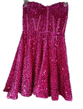 SEQUENCES PARTY WEAR STRAPPEDLESS MINI DRESS